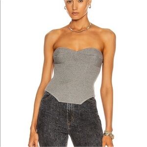 Fleur du Mal strapless corset top NEW